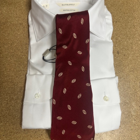 Dior Burgundy Tie - Picture 1 of 3
